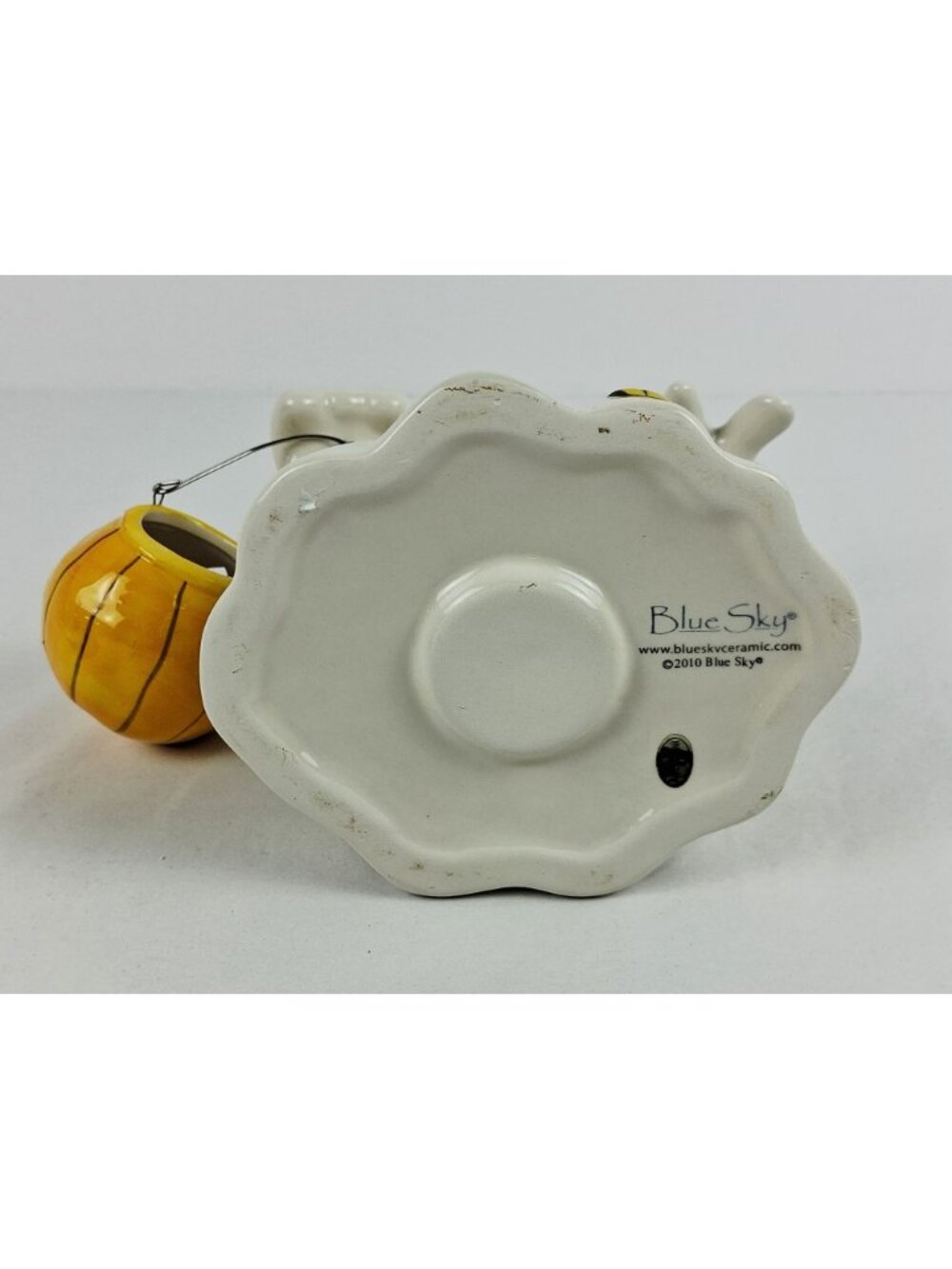 Blue Sky Ceramics Halloween Ghost Jack-O-Lantern Tealight Candle Holder - Picture 3 of 7